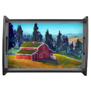The Red Barn in La Honda Serving Tray