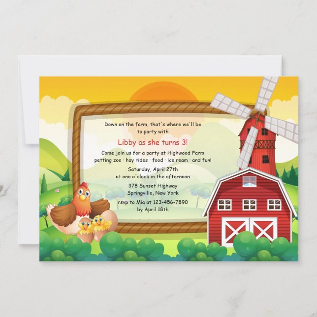 The Red Barn Invitation (Front)