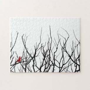 The Red Bird by Leslie Peppers Jigsaw Puzzle