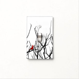 The Red Bird by Leslie Peppers Light Switch Cover