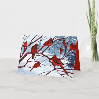 The Red Birds Photo Greeting Card
