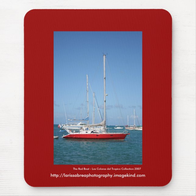 The Red Boat - Customized Mouse Pad (Front)