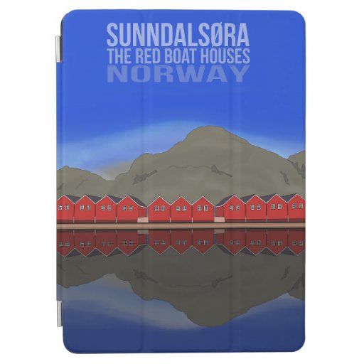 The Red Boat Houses Sunndalsøra Norway iPad Air Cover