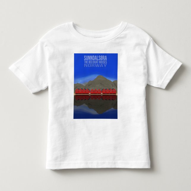 The Red Boat Houses Sunndalsøra Norway Toddler T-shirt (Front)