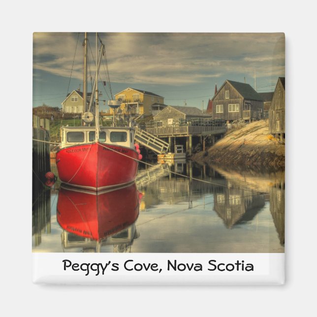 The Red Boat, Peggy's Cove, Nova Scotia Magnet (Front)