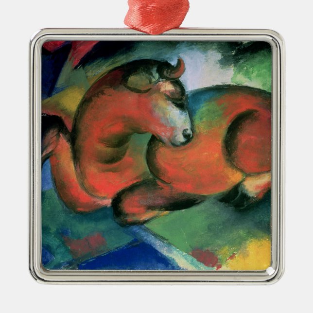 The Red Bull, 1912 Metal Ornament (Front)