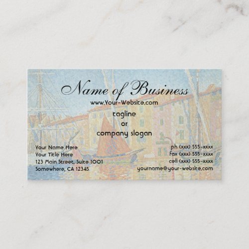 The Red Buoy La Boue Rouge by Paul Signac Business Card