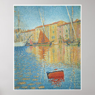 The Red Buoy, St. Tropez, Paul Signac Poster