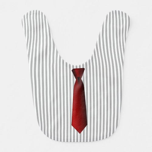 The Red Business Tie Baby Bib