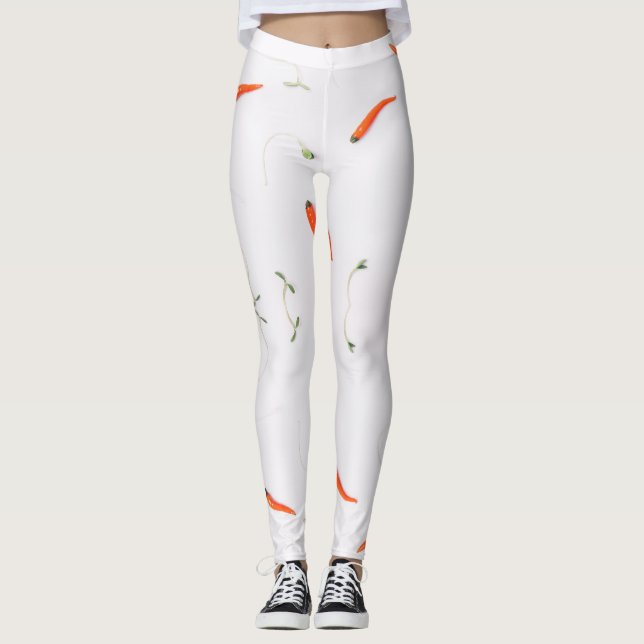 THE RED CHILI. IT'S HOT ! LEGGINGS (Front)