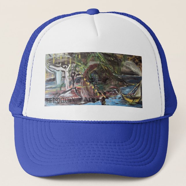 THE RED CLOWN TRUCKER HAT (Front)