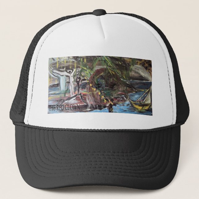 THE RED CLOWN TRUCKER HAT (Front)
