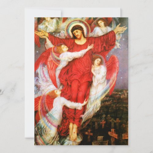 The Red Cross Crucifixion of Jesus Christ Card