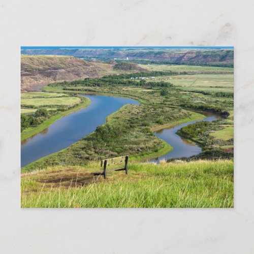 The Red Deer River in Alberta Canada Postcard