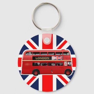 The Red Double-Decker London Bus Keychain