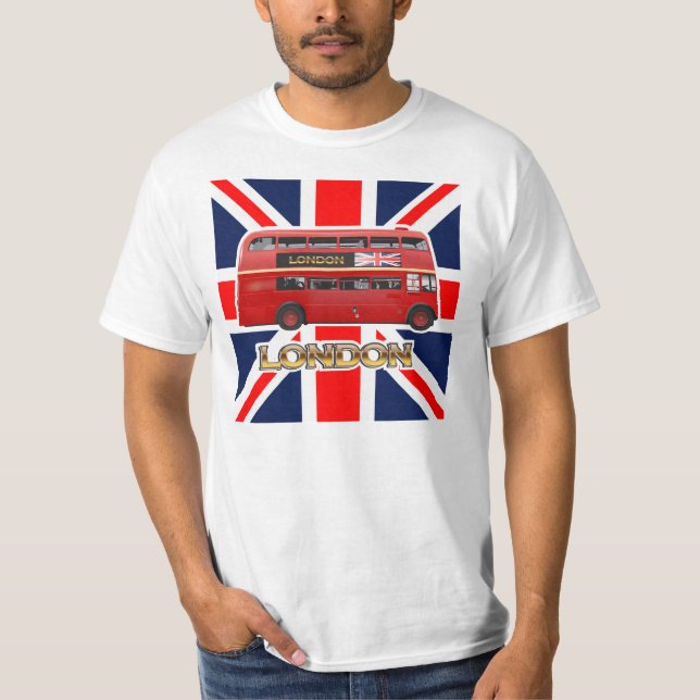 The Red Double-Decker London Bus T-Shirt (Front)
