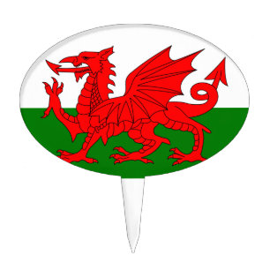 The Red Dragon [Flag of Wales] Cake Topper