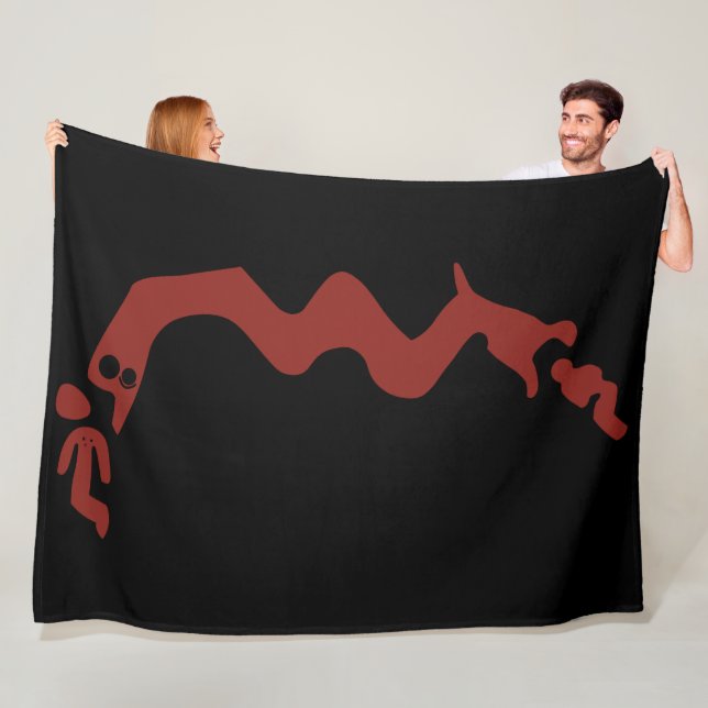 The Red Dragon Fleece Blanket (In Situ)
