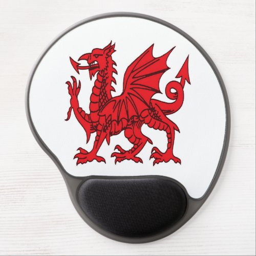 The Red Dragon or Y Ddraig Goch Isolated Gel Mouse Pad