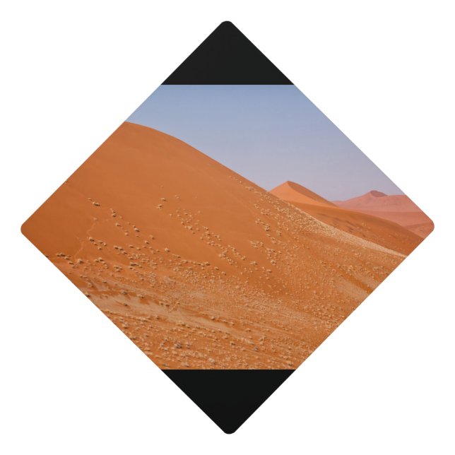 The red dunes of Sossusvlei Graduation Cap Topper (Front)