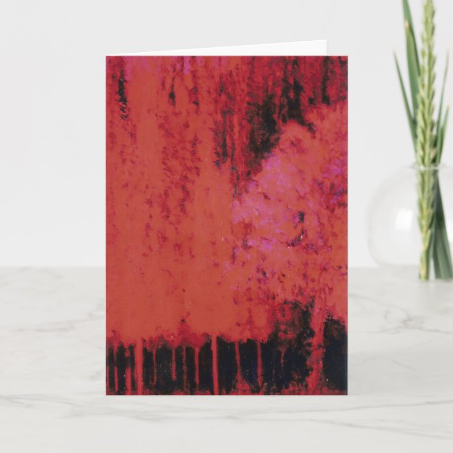 The Red Forest #2 Holiday Card (Front)