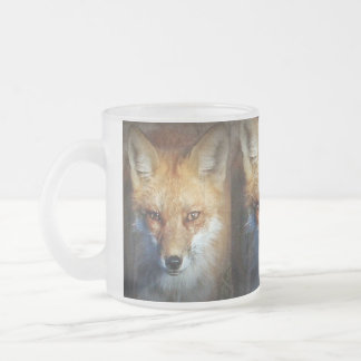 The Red Fox Gifts & Greetings Frosted Glass Coffee Mug