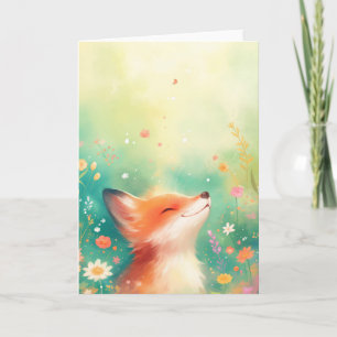 The Red Fox Smile Card