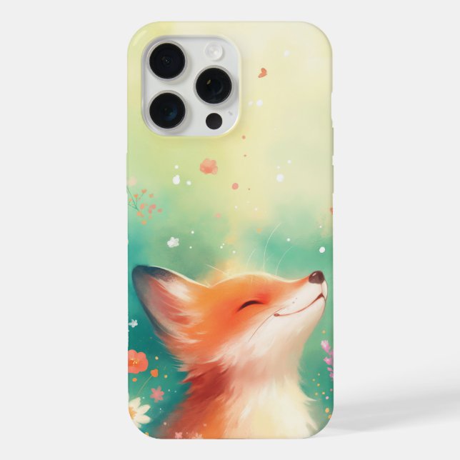 The Red Fox Smile Iphone Case (Back)