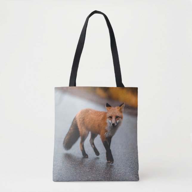 The Red Fox  Tote Bag (Front)