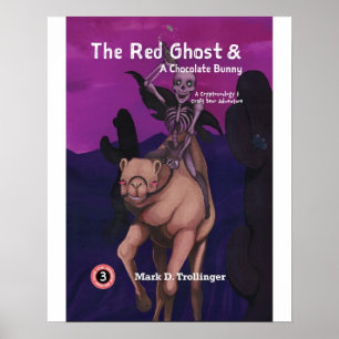The Red Ghost and a Chocolate Bunny – Poster Print