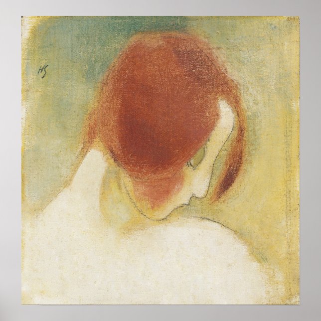 The red haired Girl, Helene Schjerfbeck Poster (Front)