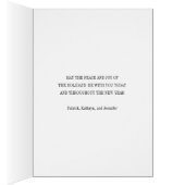 The Red Holiday Christmas Door Greeting Card (Inside (Right))