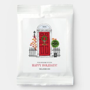 The Red Holiday Christmas Door Hot Chocolate Drink Mix