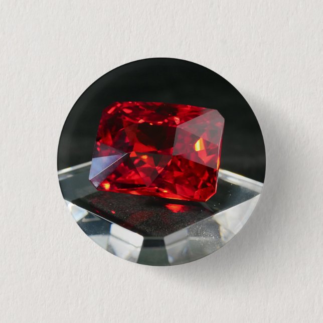 The Red Jack Ruby Button (Front)