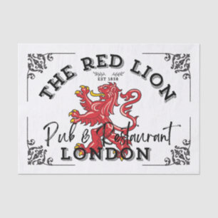 The Red Lion - Pub Sign Tissue Paper