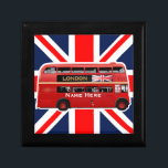 The Red London Bus Keepsake Box<br><div class="desc">The red Leyland Titan RTL554 Double-Decker bus is a true symbol of London and Britain. Press the "Customize it!" button to add text,  pick the font,  adjust colours & size,  and make the perfect gift for your loved ones!</div>