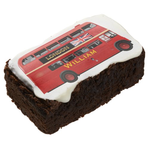 The Red London Double Decker Bus Brownie