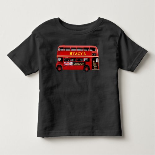 The Red London Double Decker Bus Toddler T_shirt