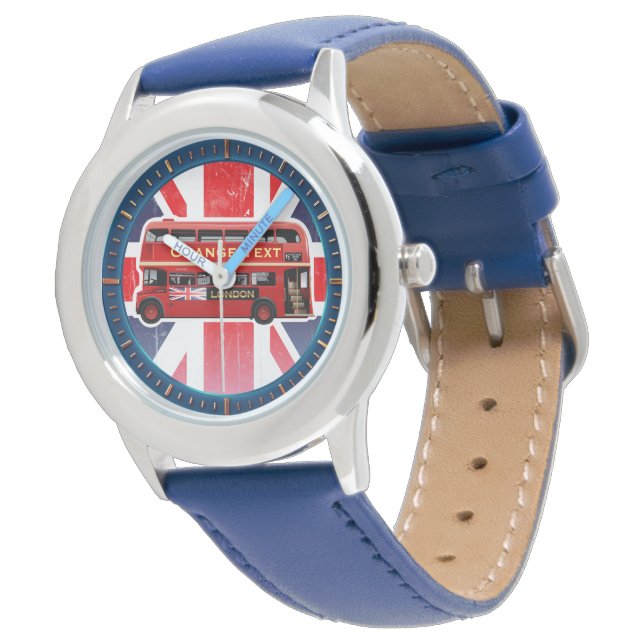 The Red London Double Decker Bus Watch (Angled)
