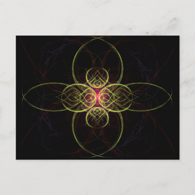 The Red Medallion By Alexandra Cook aka Linandara Postcard (Front)