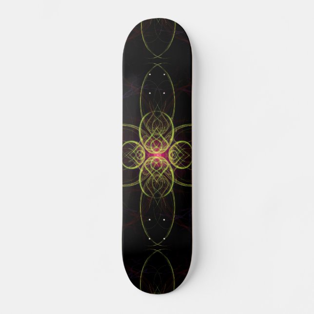 The Red Medallion by  Linandara Skateboard (Front)