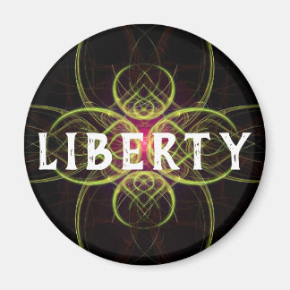 The Red Medallion Liberty or your name Magnet