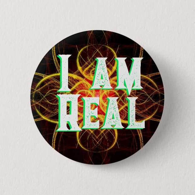 The Red MedallionI am Real Button (Front)