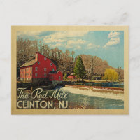 The Red Mill Clinton New Jersey Vintage Travel