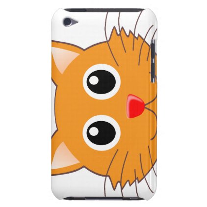 The red-nosed orange Cat Barely There iPod Case