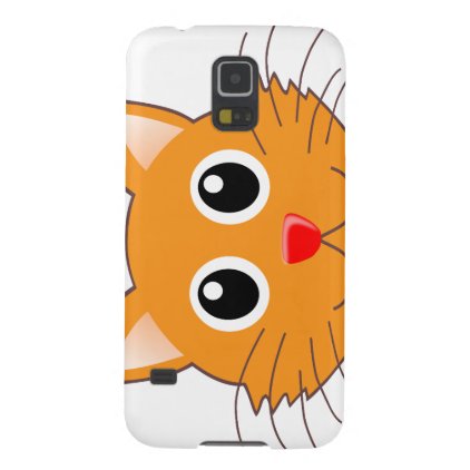 The red-nosed orange Cat Case For Galaxy S5