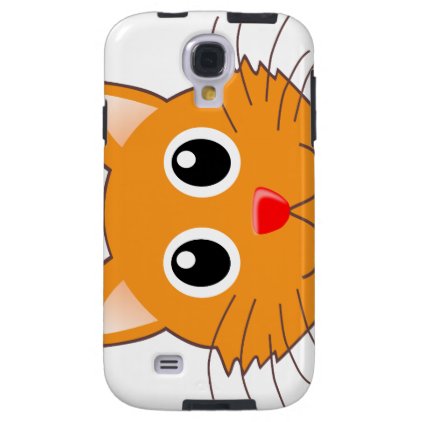 The red-nosed orange Cat Galaxy S4 Case