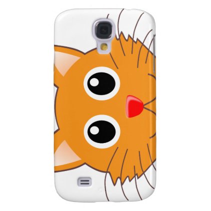 The red-nosed orange Cat Galaxy S4 Case