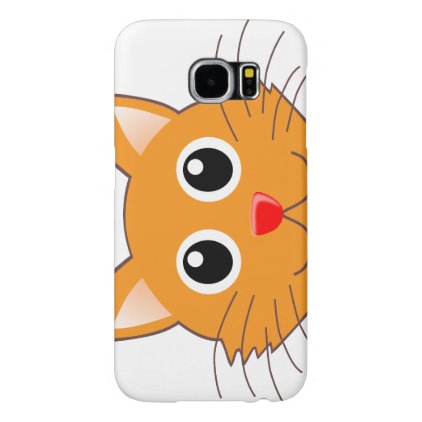 The red-nosed orange Cat Samsung Galaxy S6 Case