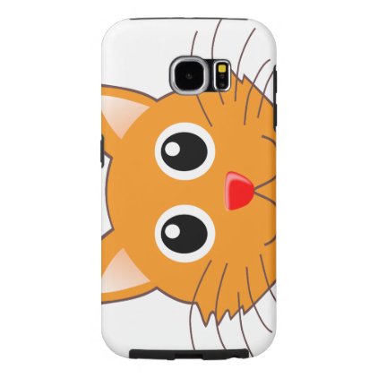 The red-nosed orange Cat Samsung Galaxy S6 Case